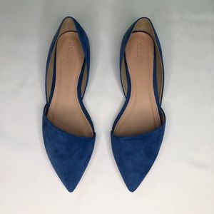 J. Crew D’orsay Flats - Cobalt Blue 9.5